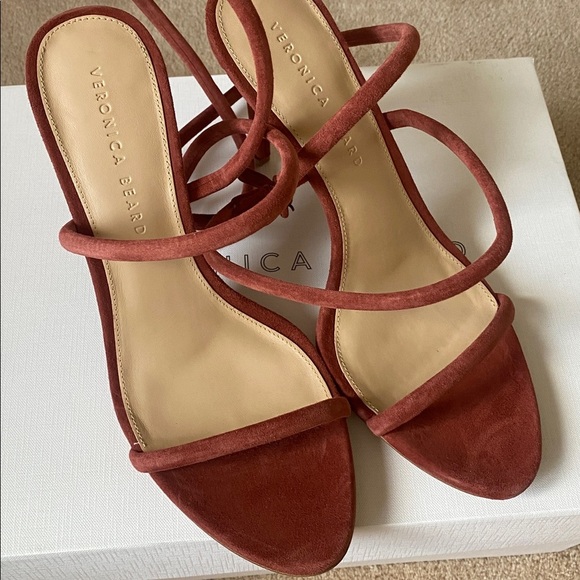 Veronica Beard Marceline ankle strap suede sandal - Picture 2 of 5